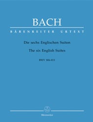 Six English Suites, BWV806-811 piano sheet music cover Thumbnail
